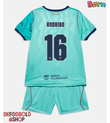 Barcelona Rodri Hernandez #16 Tredje trøje Børn 2026-27 Kort ærmer (+ korte bukser)